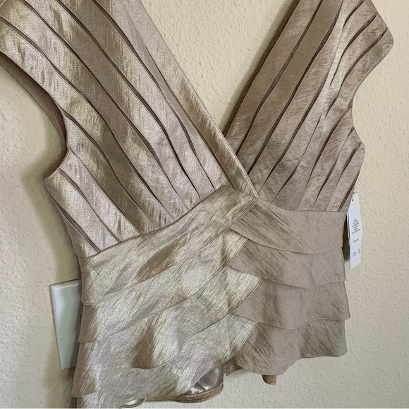 NWT Adrianna Papell Peplum Top - Picture 2 of 15